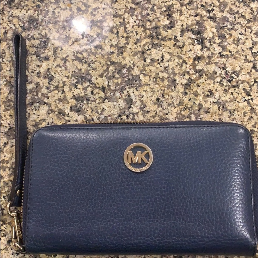 Navy blue Michael Kors wallet